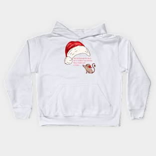 Santa Hat Mouse! Kids Hoodie